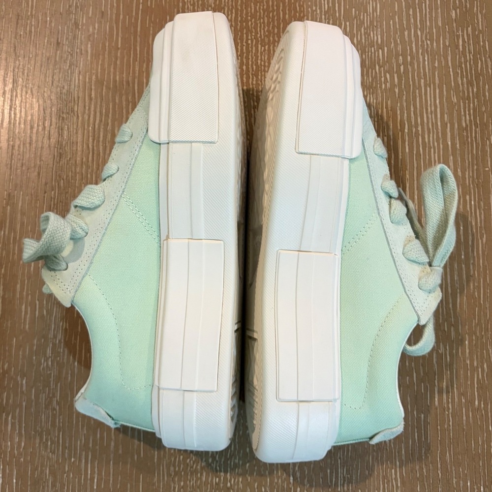 Converse All Star Move Platform Low Top Sneakers Mint Green Canvas Women's 8 - Picture 5 of 8
